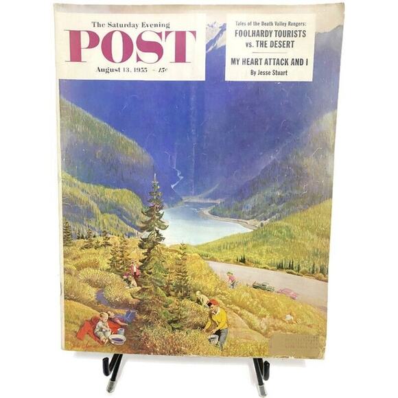 Saturday Evening Post August 13 1955 Death Valley Rangers Tourists v The Dessert - Picture 1 of 11